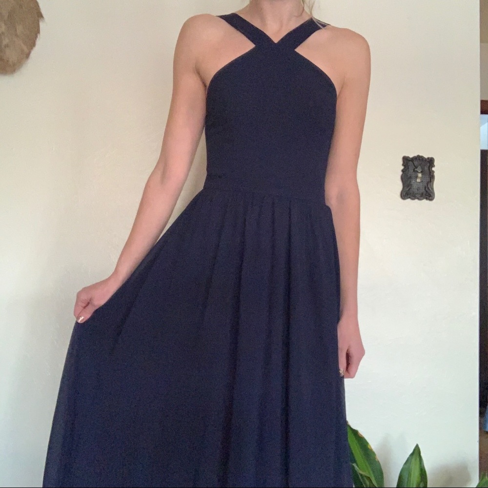 Lulus Air of Romance Maxi Navy